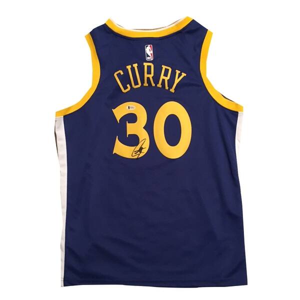 Shop Stephen Curry Autographed Golden State Warriors Signed Blue