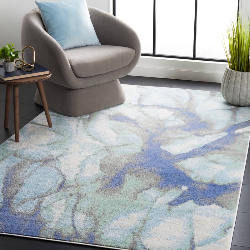 SAFAVIEH Skyler Tokiko Modern & Contemporary Rug - 4'5" x 6'5" - Light Blue/Grey