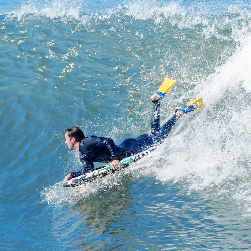 Gymax 33'' Lightweight Body Board w/ EPS Core XPE Deck HDPE Bottom
