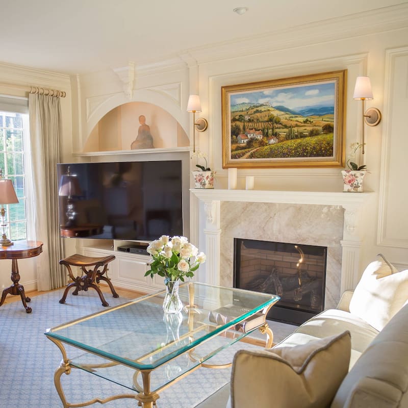 1-Light Gold Wall Sconce with White Fabric Shade - H20" x W5.1" x D7.9"