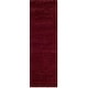 preview thumbnail 59 of 184, SAFAVIEH Santa Monica Shag Einara 2-inch Thick Area Rug 2'3" x 11' Runner - Maroon - Runner