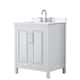 Option White / White Quartz Top / Polished Chrome