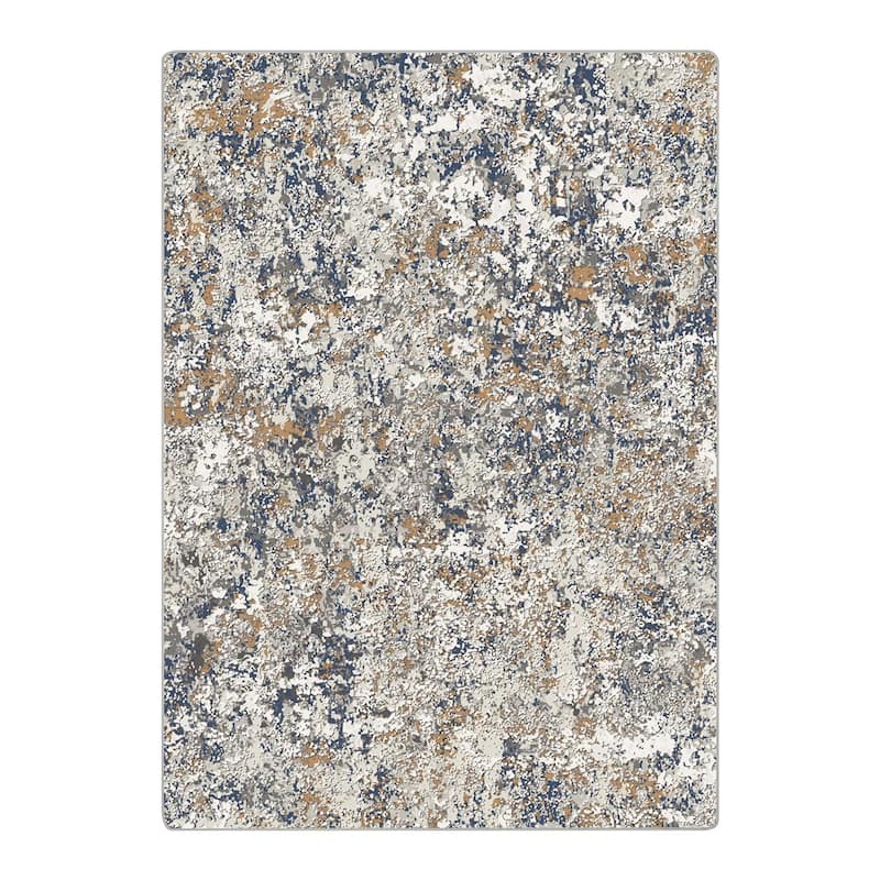 Mcow Modern Collection Low-Pile Machine-Washable Non-Slip Area Rug