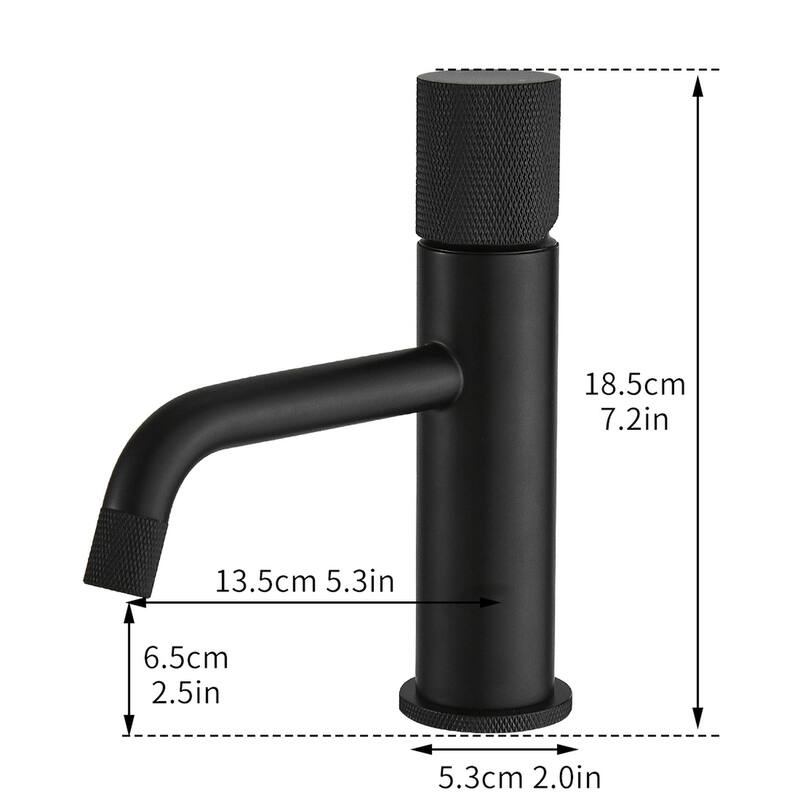 Convenient single lever bathroom taps