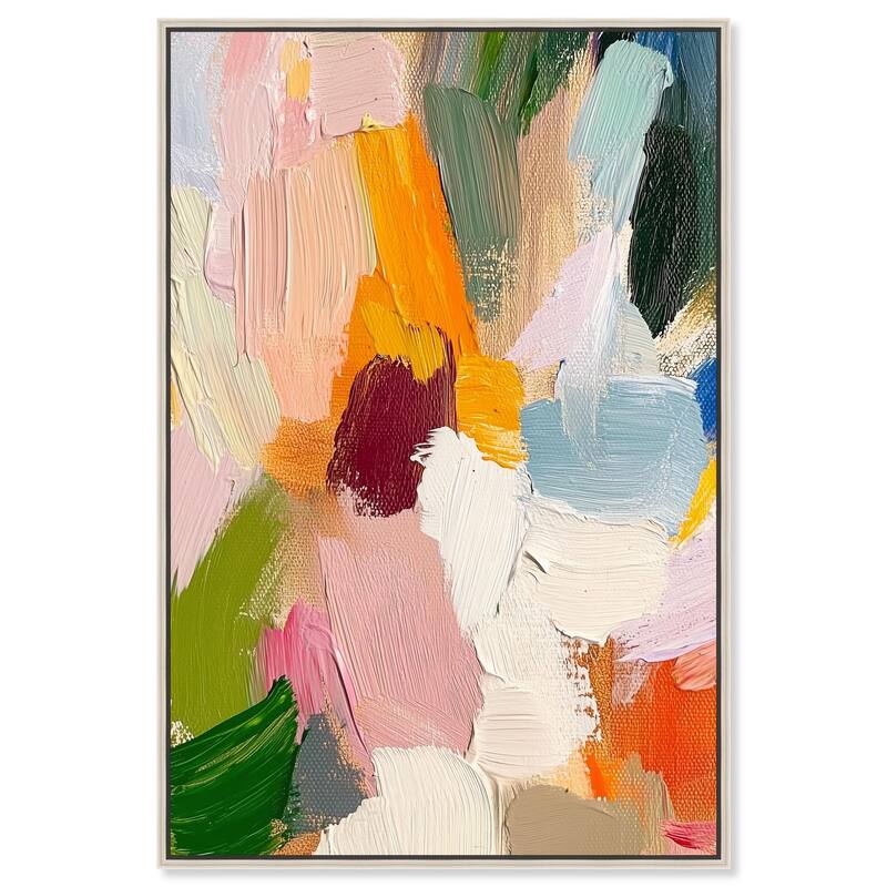 Chromatic Surge IV Canvas by Art Remedy - Silver - 30" x 45"