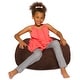 preview thumbnail 155 of 193, Kids Bean Bag Chair, Big Comfy Chair - Machine Washable Cover 27 Inch Medium - Soft Faux Rabbit Fur - Brown
