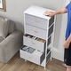 preview thumbnail 42 of 100, Home Bedroom Furniture 5-drawer Chest Vertical Storage Tower - Fabric Dresser