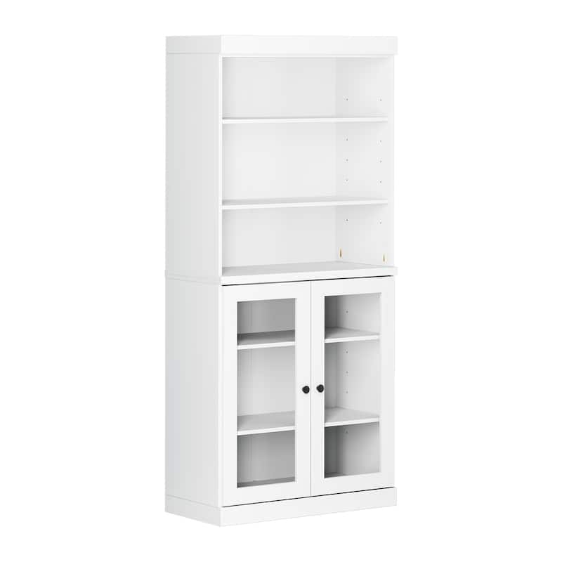 100% Solid Wood 32" Kitchen Pantry Cabinet with 2 Doors by Palace Imports
