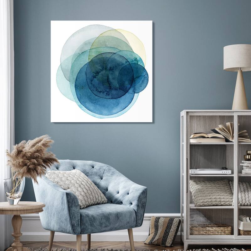 Empire Art"Evolving Planets I" Frameless Tempered Art Glass Wall Art
