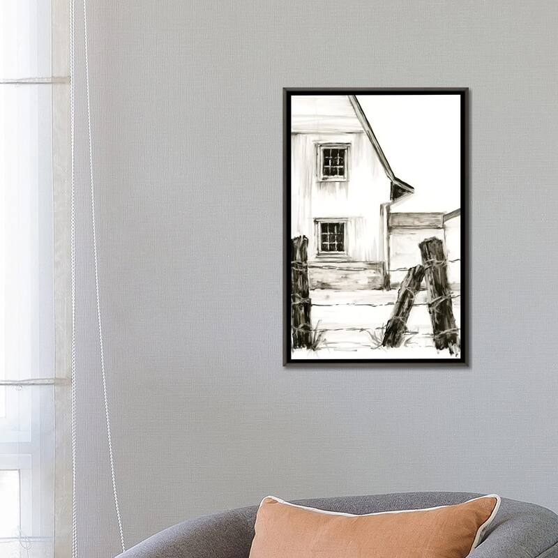 iCanvas "Rustic Barbed Wire I" by Ethan Harper Framed
