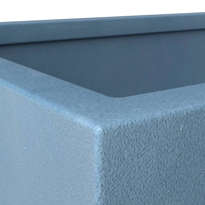 Bloom Rectangular Planter in Fiberstone and MgO Clay for Indoor Outdoor