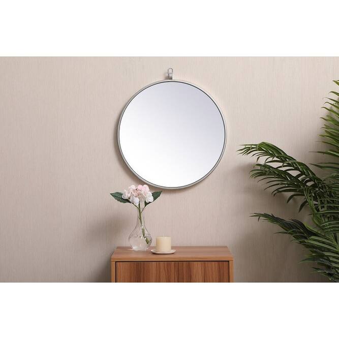 Elegant Lighting Eternity 18" Diameter Circular Beveled Metal Framed