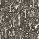 preview thumbnail 1 of 7, Disney Tim Burton's The Nightmare Before Christmas Sepia Forest Peel and Stick Wallpaper by RoomMates