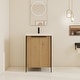 preview thumbnail 31 of 46, BNK 24/30/36/48/60 inch Freestanding Resin Sink Bathroom Vanity with Soft Close Door and Adjustable Shelf 24''W - Beige