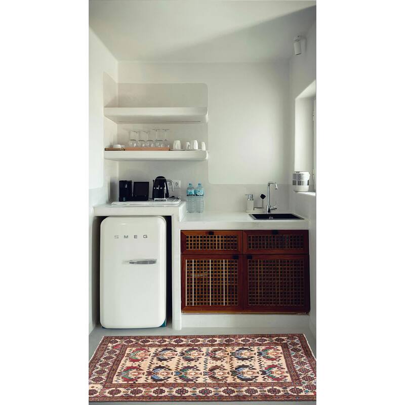 ECARPETGALLERY Hand-knotted Teimani Tan Wool Rug - 3'2 x 4'6