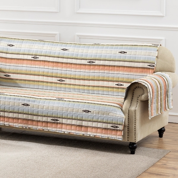 Barefoot Bungalow Painted Desert Reversible Sofa Protector - 127 x 77 inches. Opens flyout.