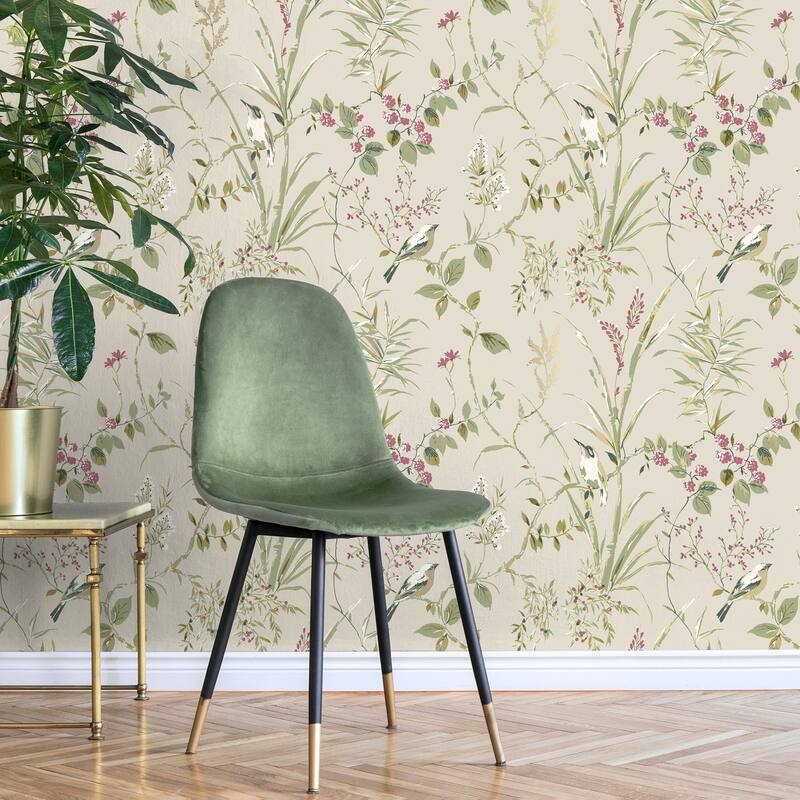 Fine Decor Mariko Neutral Botanical Wallpaper