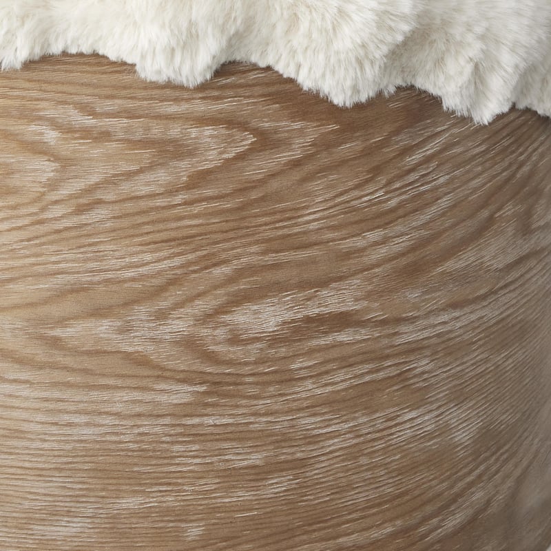 Lifestorey Amanda Faux Fur Chair (Set of 2)