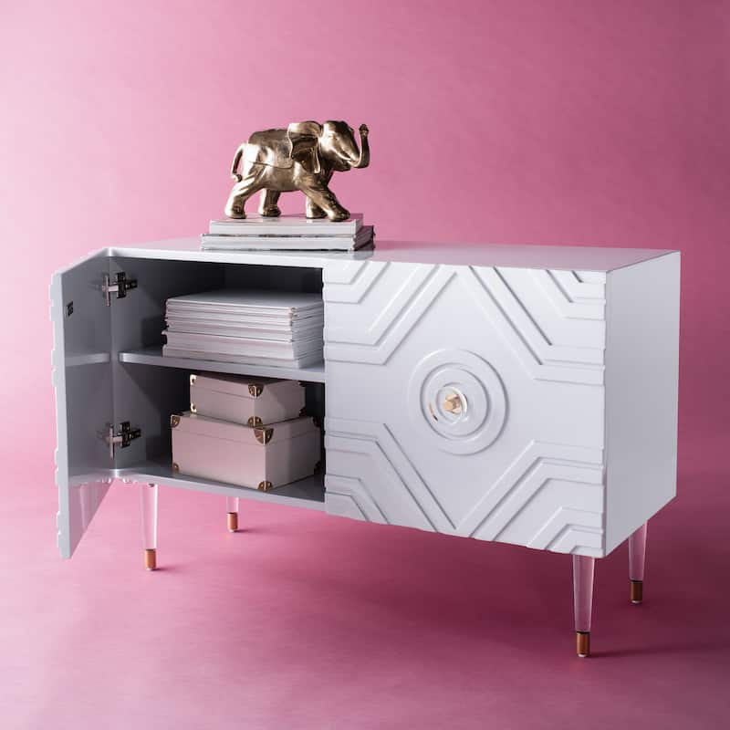 SAFAVIEH Couture Lillie Diamond Sideboard - 42.5" W x 16.1" L x 27.2" H - 43Wx16Dx27H
