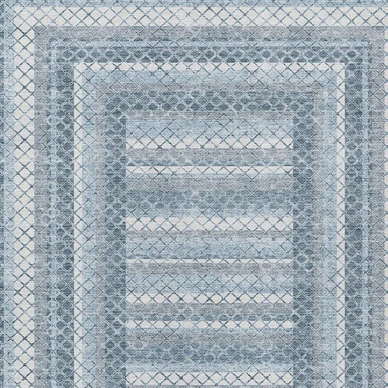HomeRoots Geometric Transitional Rectangle Outdoor Rug