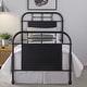 preview thumbnail 1 of 15, Vintage Series Distressed Metal Twin Metal Bed Black