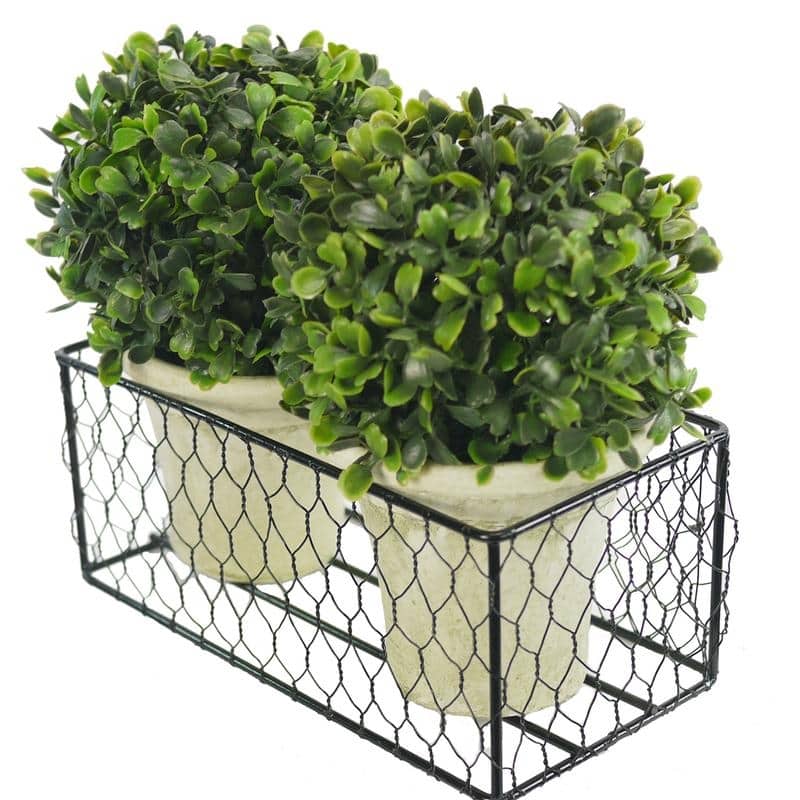 Artificial Topiary, Metal Basket - 8'6" x 13' - 8'6" x 13'