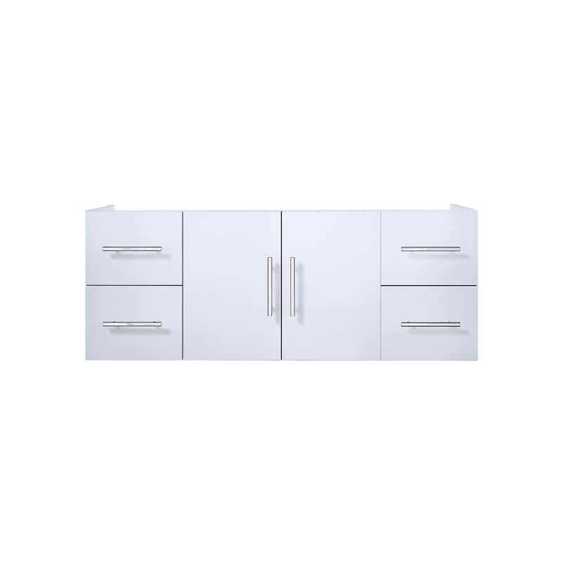 Geneva 48 in. W x 22 in. D Navy Blue Bath Vanity - White - Single Vanities