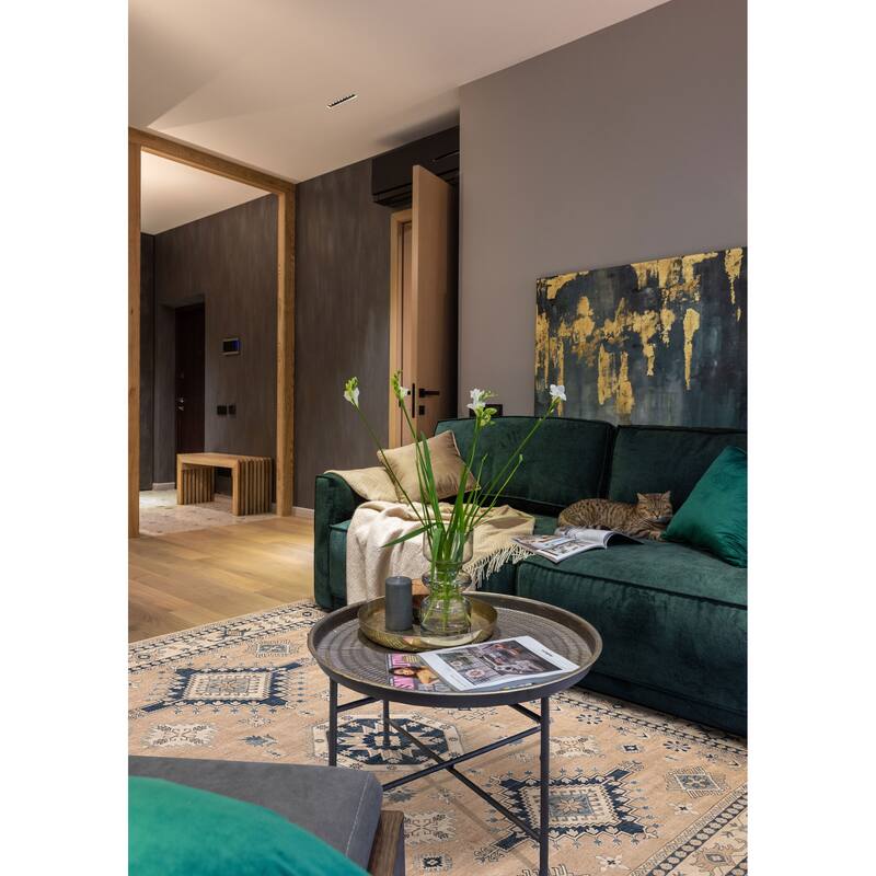 ECARPETGALLERY Hand-knotted Finest Ghazni Brown Wool Rug - 9'0 x 11'5