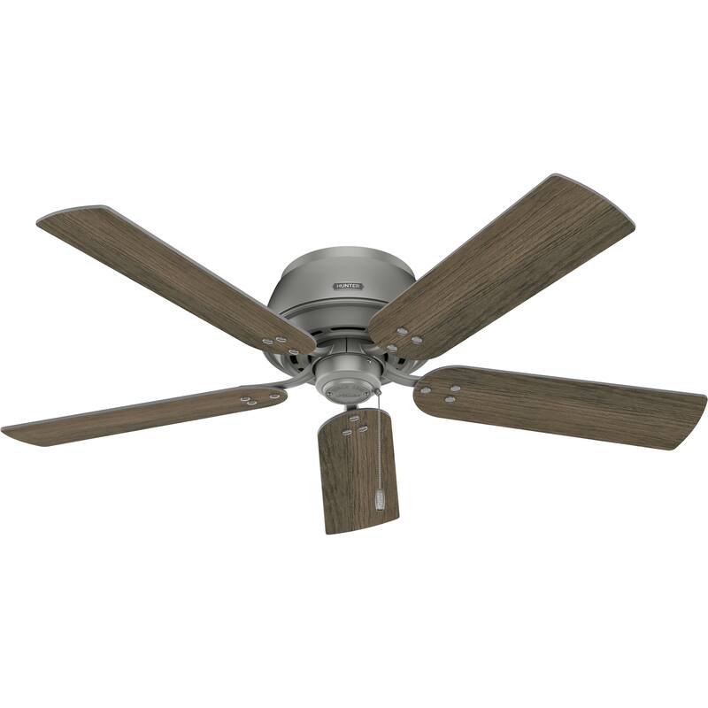 Hunter 52" Shady Grove Ceiling Fan with LED Light Kit/ Pull Chain, Standard or Flush Mount - Casual, Transitional
