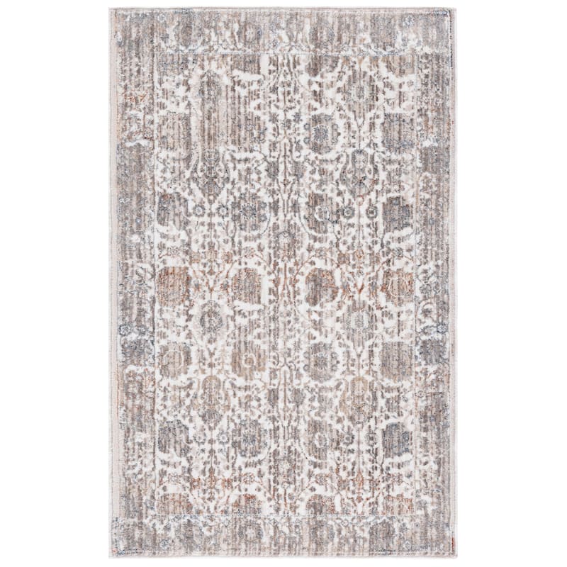 SAFAVIEH Harlow Lanita Vintage Distressed Rug - 2'6" x 4' - Grey/Ivory Blue