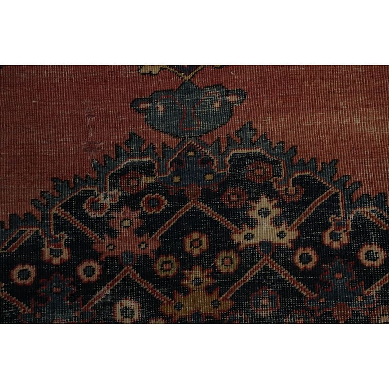 Hand Knotted Oriental 100% Wool Carpet Traditional Geometric Oranges & Rust Sarouk Area Rug - 15' 8'' X 10' 4''