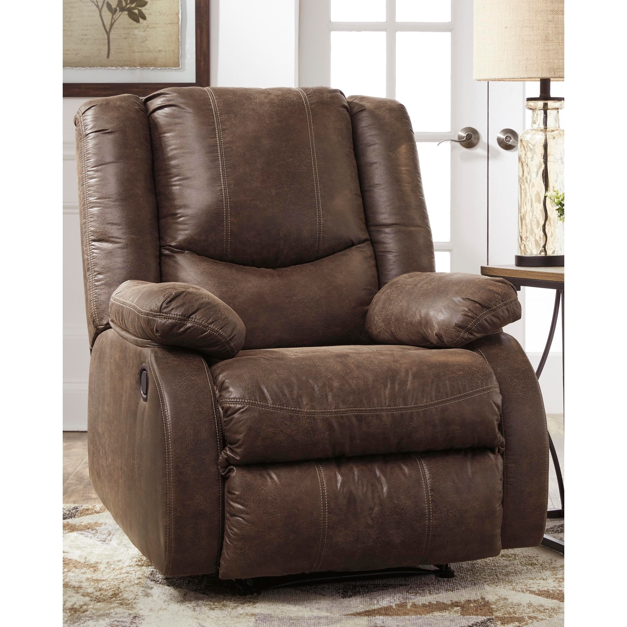 Bladewood Contemporary Brown Zero Wall Recliner