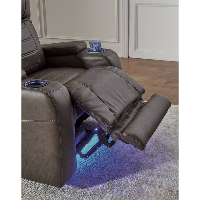 Signature Design by Ashley Schooner Rocks Power Recliner with Adjustable Headrest