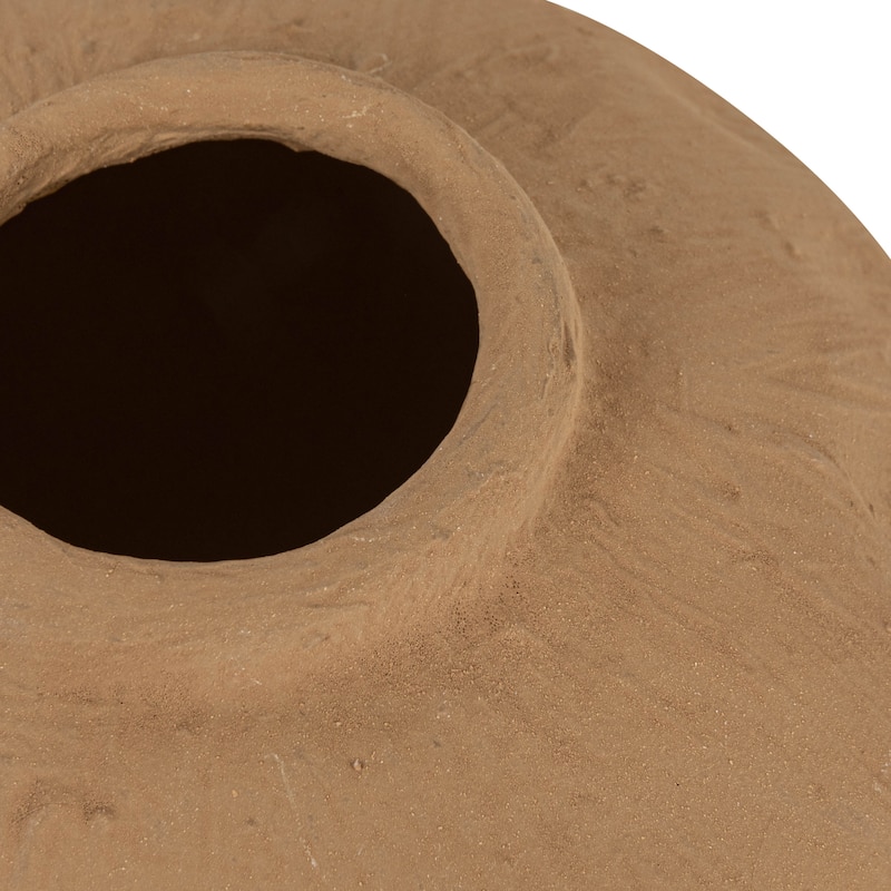 Pinched Terracotta Vase