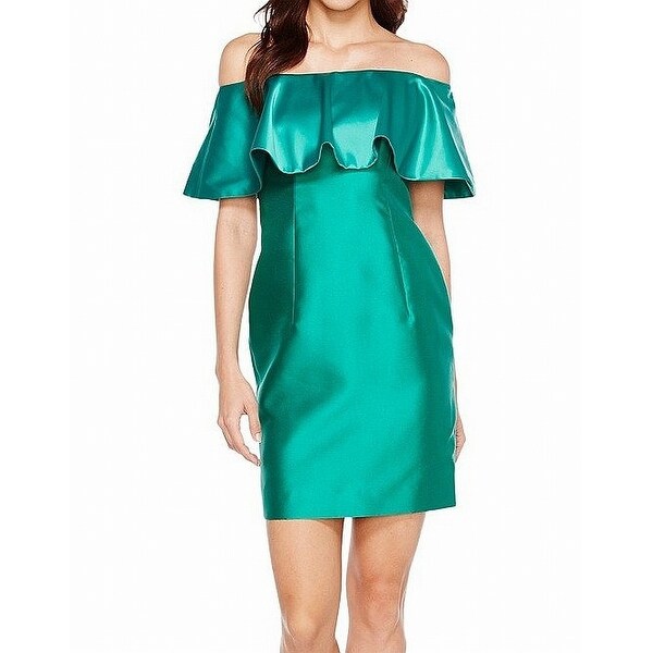 adrianna papell emerald green
