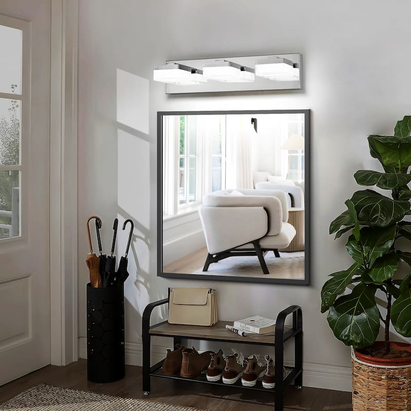 Modern LED Vanity Light, 3-Lights Wall Sconce for Bathroom and Mirror, Sleek Minimalist Design, Energy-Efficient