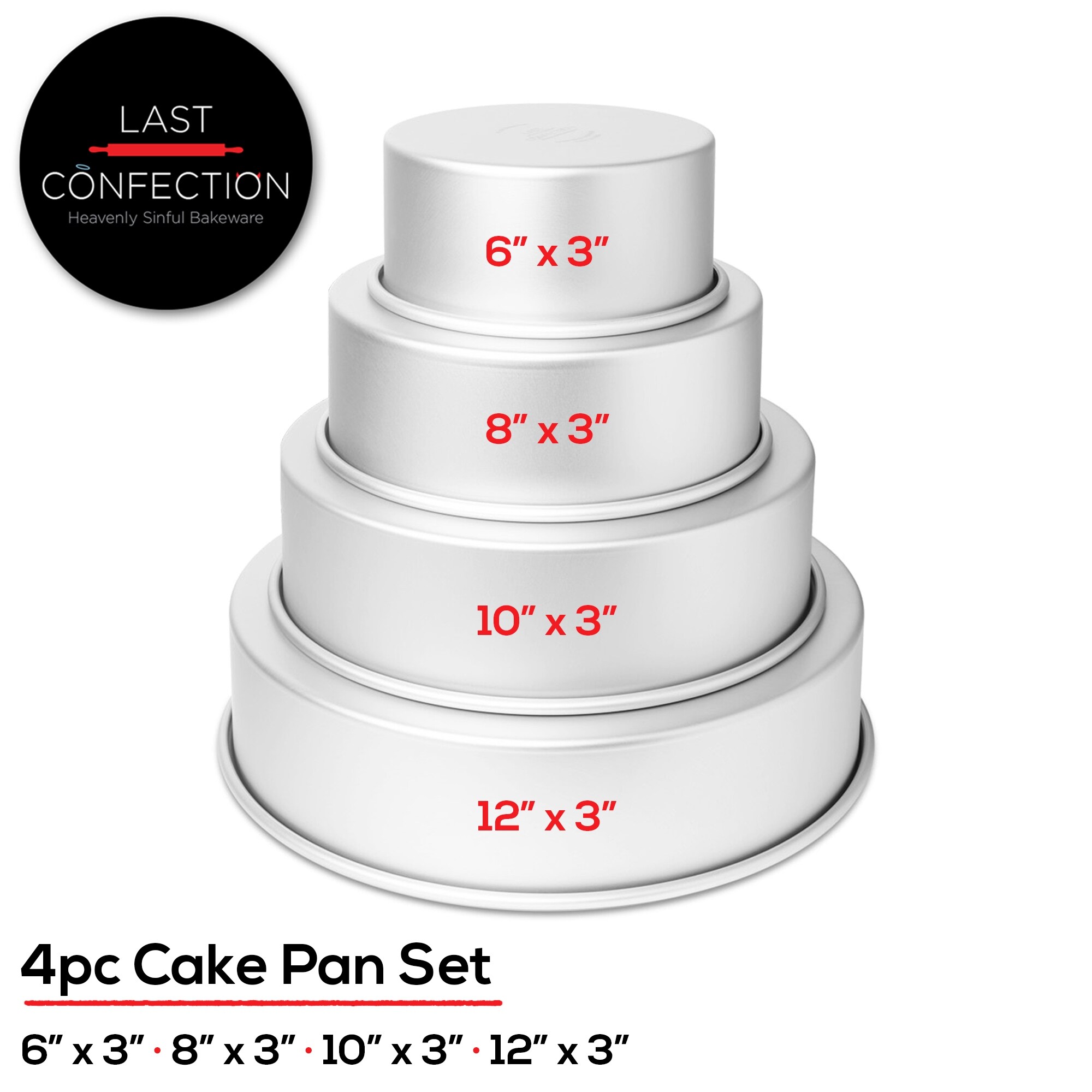 YBM Home Stainless Steel Covered Cake Pan - Silver - On Sale - Bed Bath &  Beyond - 12407091