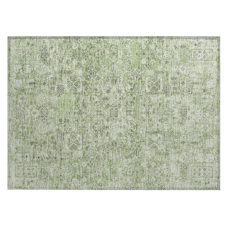 Machine Washable Indoor/ Outdoor Chantille Vintage Traditional Rug