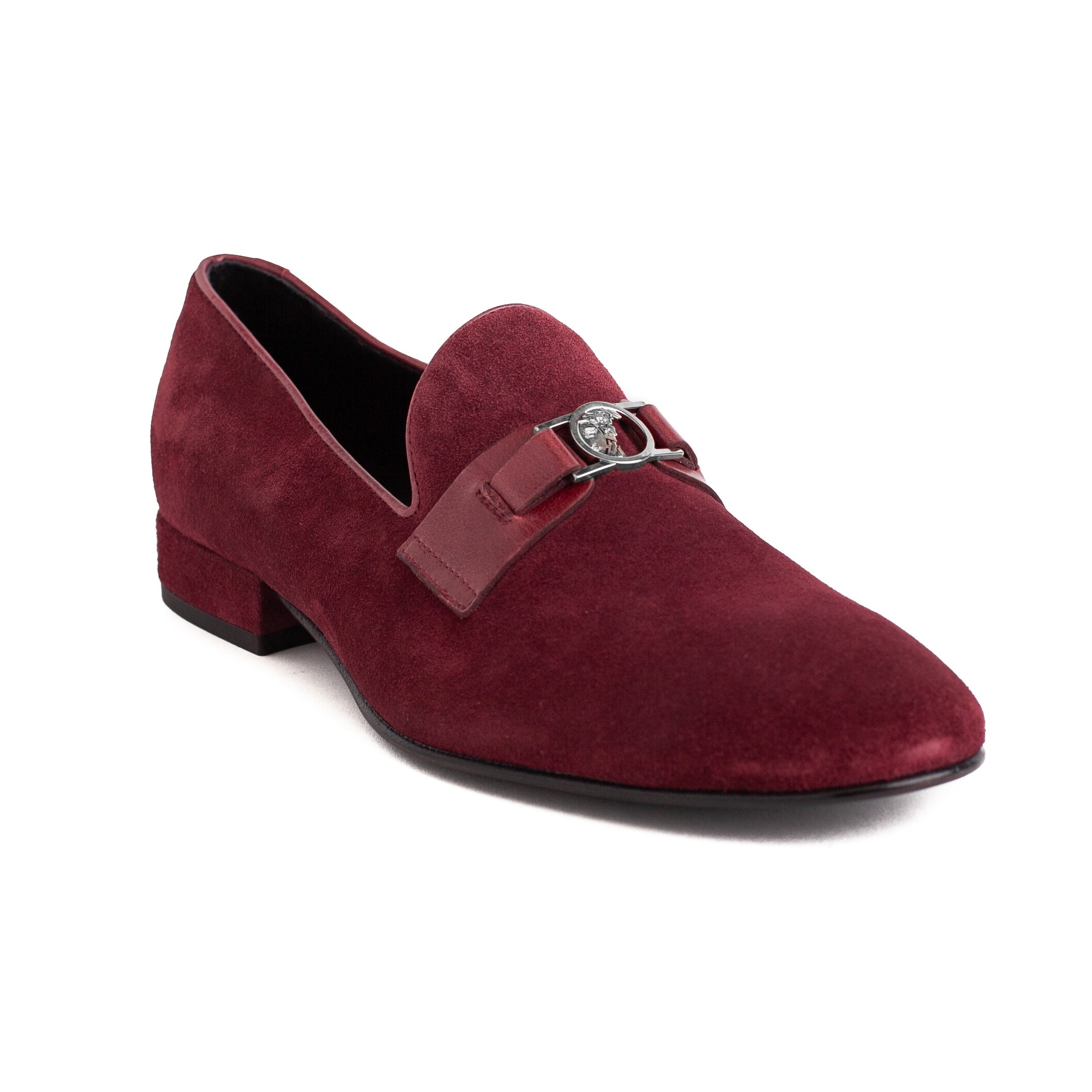 red velvet versace loafers