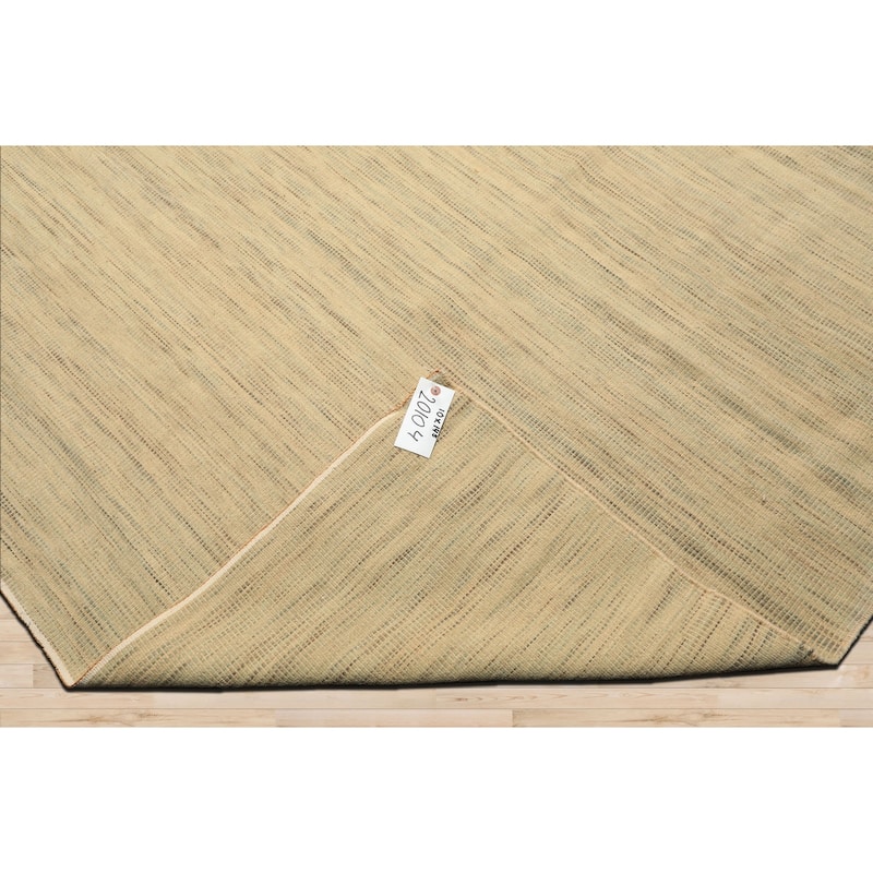 10x14'5'' Hand Woven Wool Ivory Kilim Modern & Contemporary Geometric Area Rug - 10' x 14' 5''