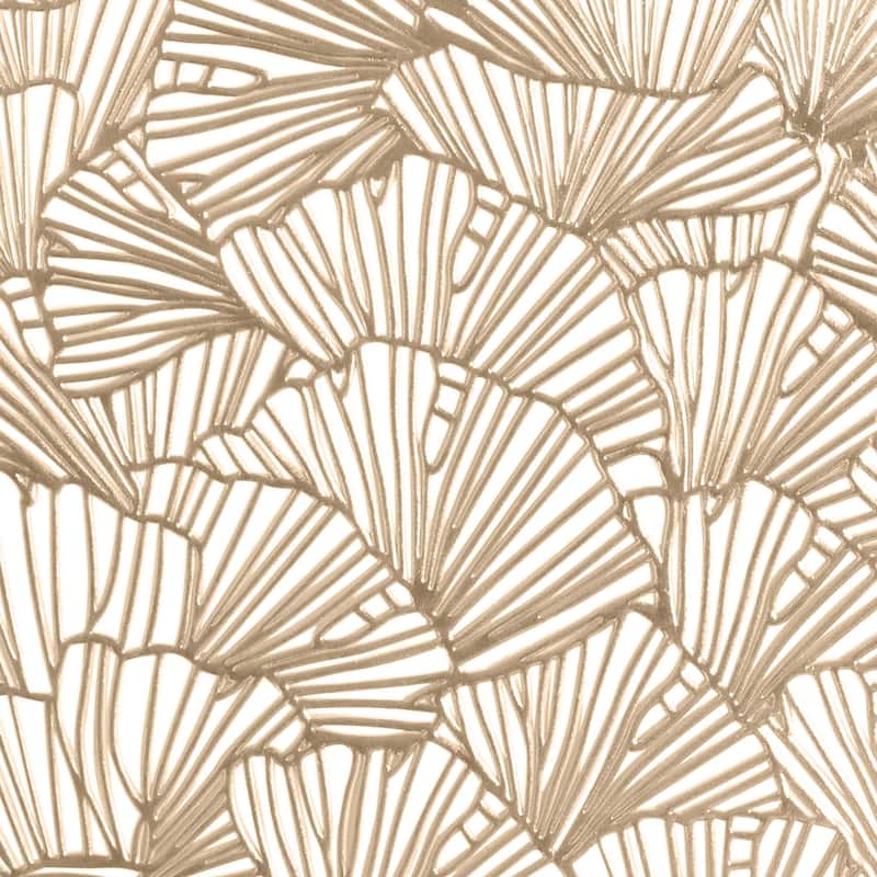Home Details 4 Pack Round Shell Laser Cut Placemat