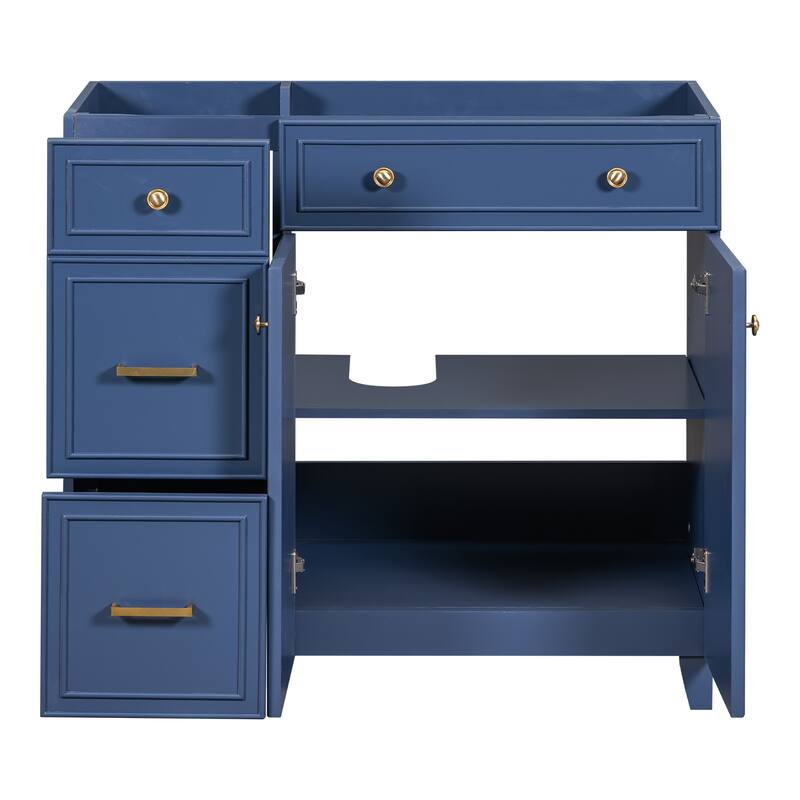 36-inch Bathroom Vanity Single Bathroom Cabinet with 2 Drawers