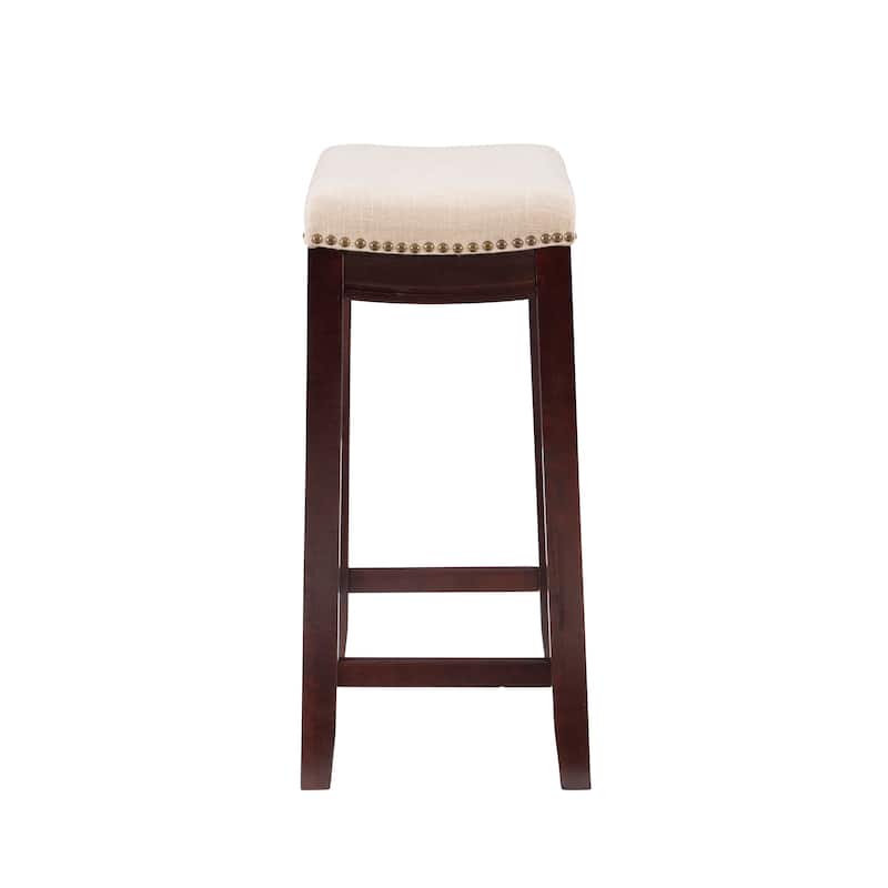 Copper Grove Willamette Linen Backless 26-in Counter Stool