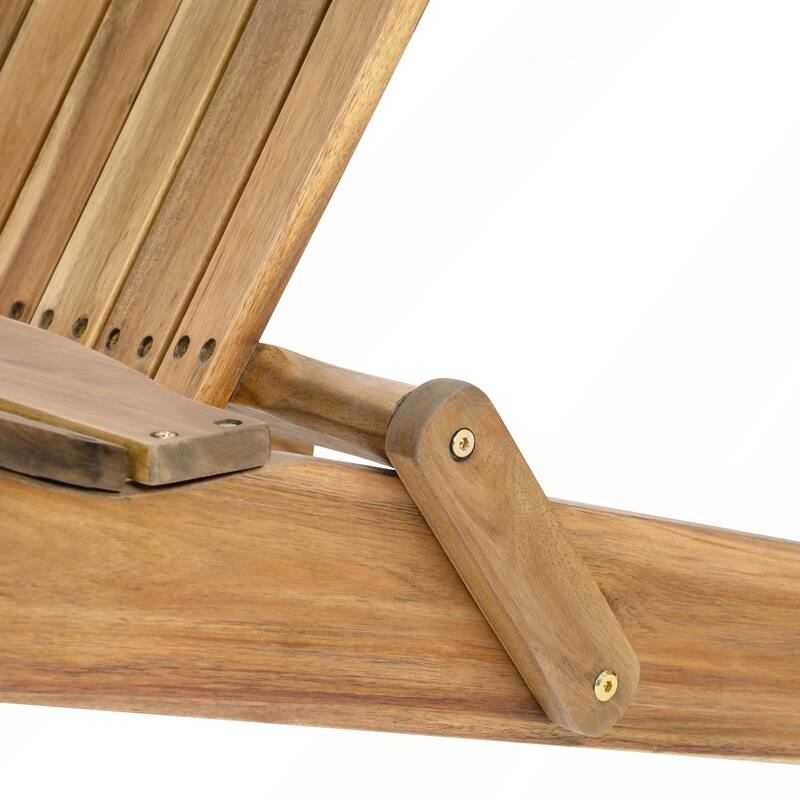 Rustic Acacia Wood Adirondack Chair