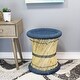 preview thumbnail 1 of 24, Natural Geo Moray Decorative Handwoven Jute Accent Stool