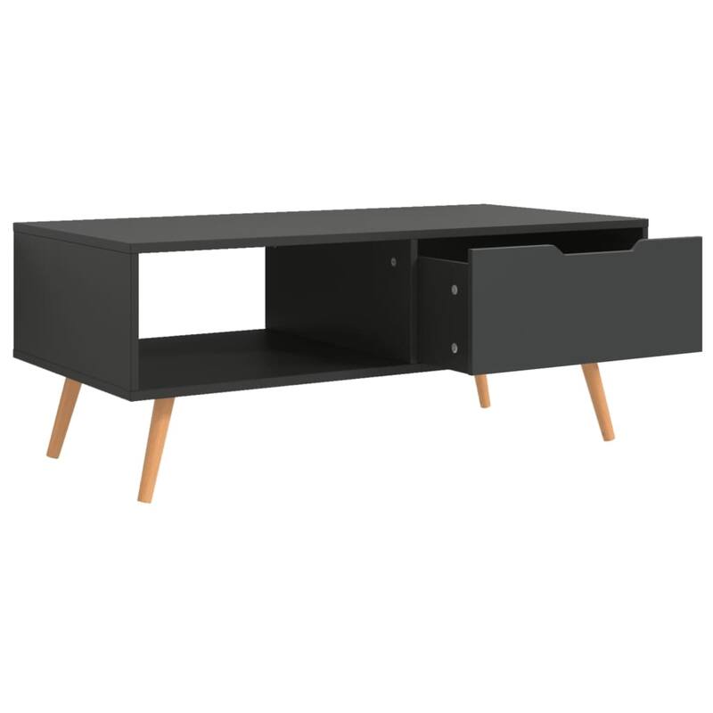 vidaXL Coffee Table End Table Living Room Accent Sofa Table Engineered Wood - 39.4" x 19.5" x 16.9"