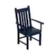 Laguna Outdoor Weather Resistant Patio Chair with Arms - Navy Blue