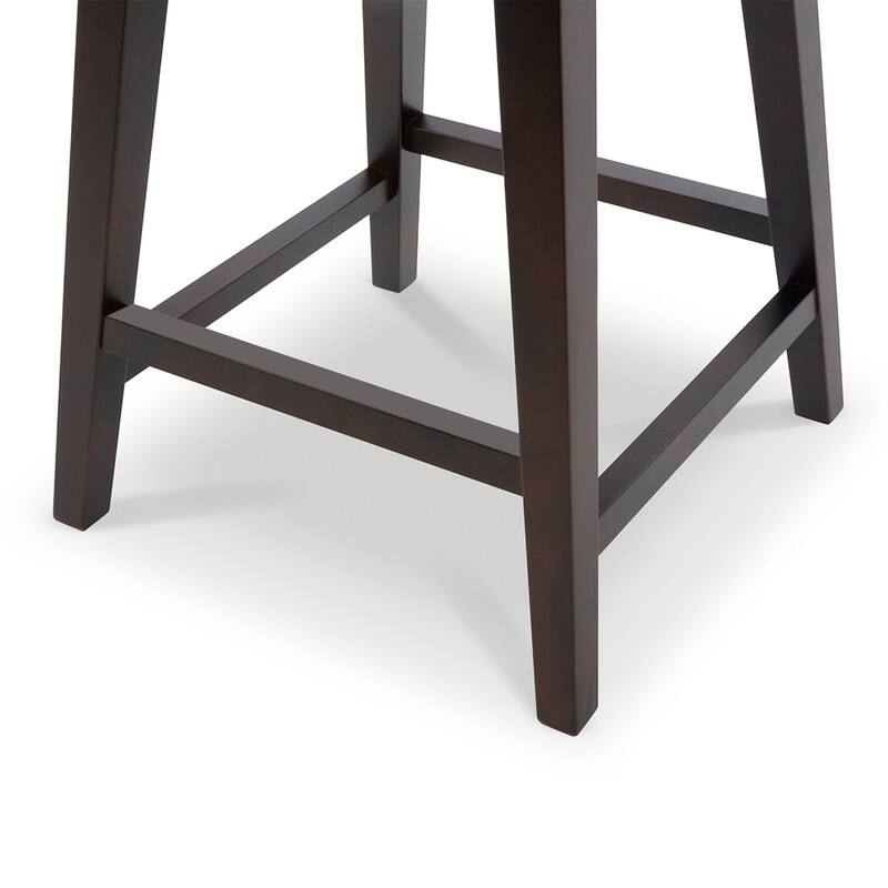 Spruce & Spring Luca Counter Height Swivel Barstool with Solid Wood Legs
