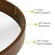 preview thumbnail 34 of 80, Classic Wooden Frame Farmhouse Round Wall Mirror