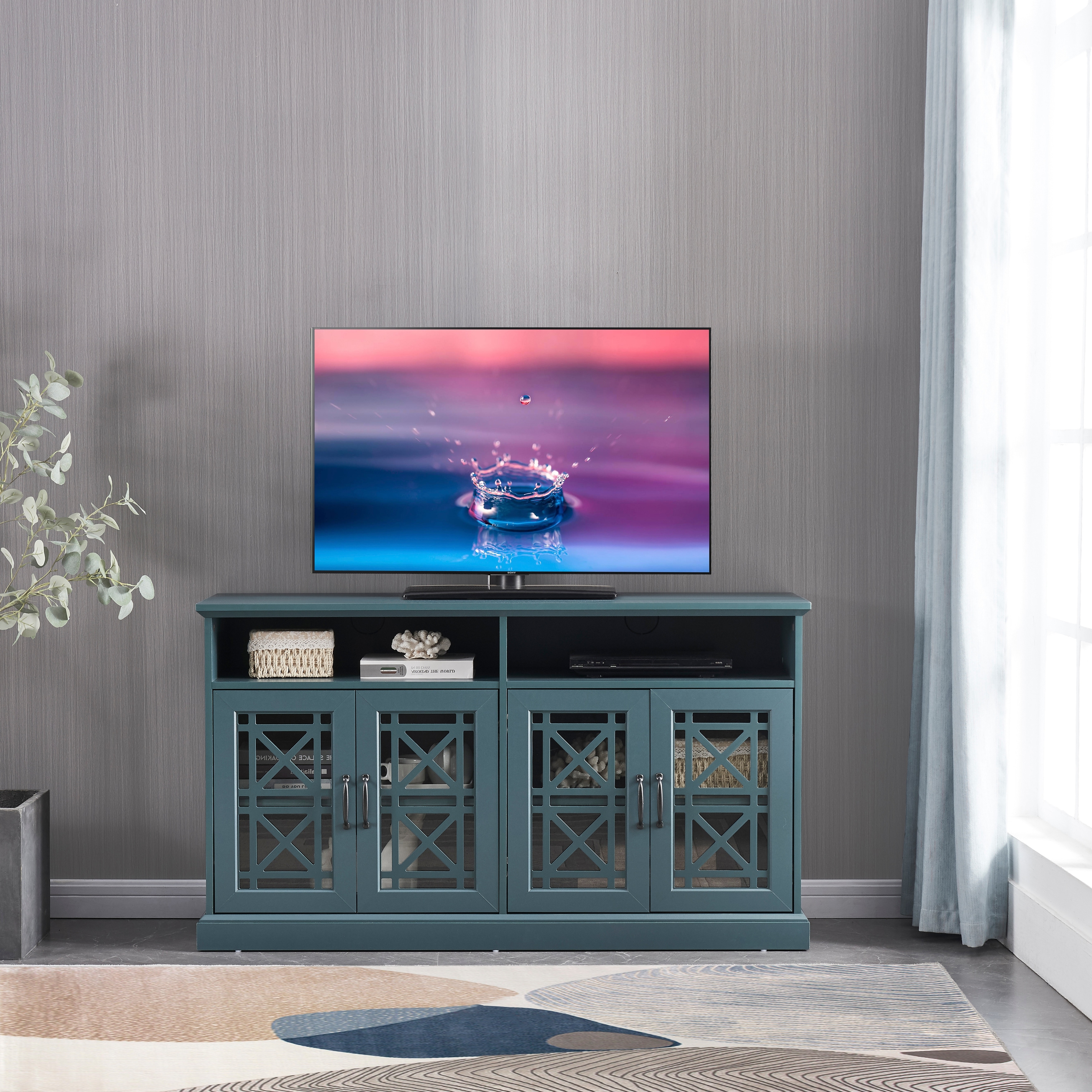 TV Console Storage Buffet Cabinet Sideboard with Adjustable